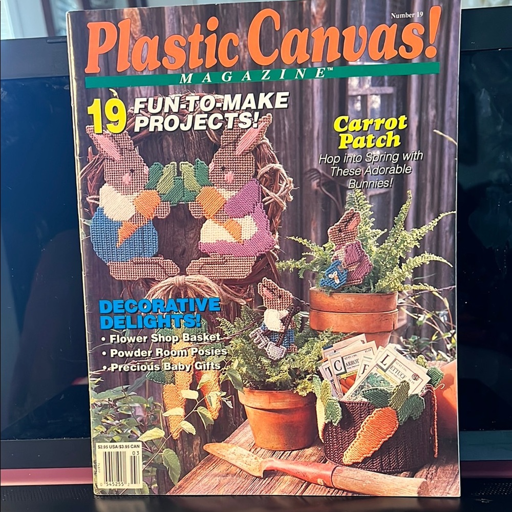Plastic Canvas Magazine with Carrot Patch
